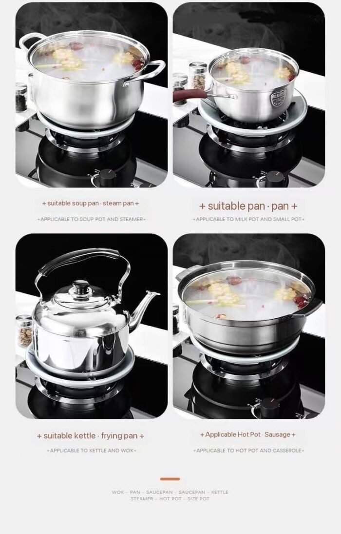 1PC ORIGINAL STAINLESS STEEL FIREPROOF WIND-SHIELD BRACKET ENERGY SAVER GAS STOVE COVER - Image 4