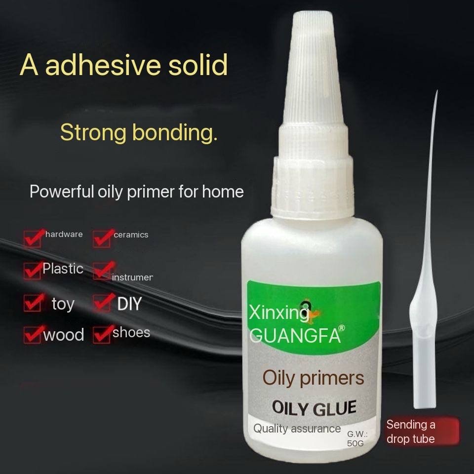 img_1103 TESTED AND TRUSTED
WELDING HIGH STRENGTH OILY SUPER ADHESIVE GLUE (50G)
Glues instantly on wood, toy, plastic, shoe, ceramic etc - Image 1