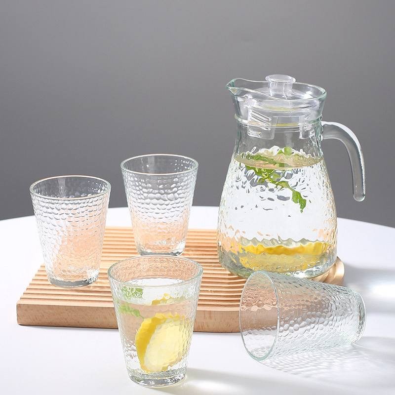 img_1121 1PC QUALITY WATER JUG AND 4PC DRINKING GLASS CUP DESIGN 3 - Image 1
