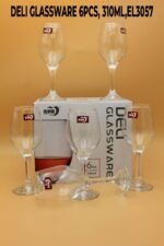 QUALITY SOPHISTICATED 6PC WINE/CHAMPAGNE GLASS CUP(310ML)•••EL3057