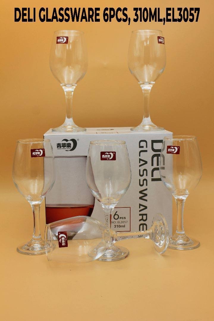 img_1128 QUALITY SOPHISTICATED 6PC WINE/CHAMPAGNE GLASS CUP(310ML)•••EL3057 - Image 1