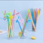 100PC COLORFUL DISPOSAL BENDABLE DRINKING STRAW - Image 4