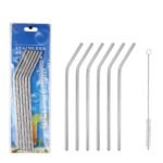 6PC STAINLESS STEEL STRAW WITH STRAW BRUSH DESIGN 1