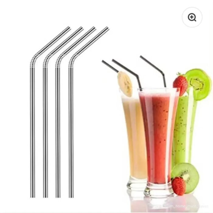 6PC STAINLESS STEEL STRAW WITH STRAW BRUSH DESIGN 1 - Image 3