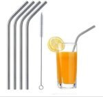 6PC STAINLESS STEEL STRAW WITH STRAW BRUSH DESIGN 1 - Image 4