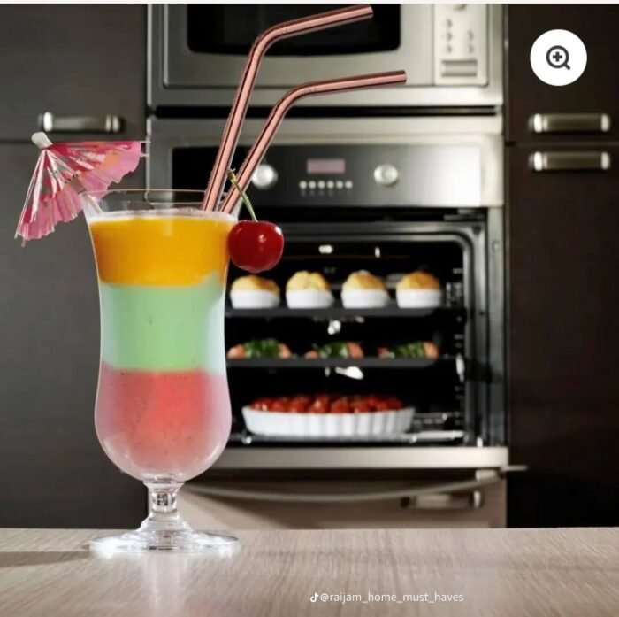 6PC STAINLESS STEEL STRAW WITH STRAW BRUSH DESIGN 1 - Image 5
