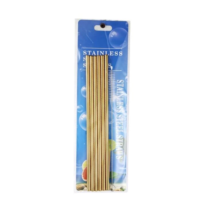 6PC STAINLESS STEEL STRAW WITH STRAW BRUSH DESIGN 2 - Image 3