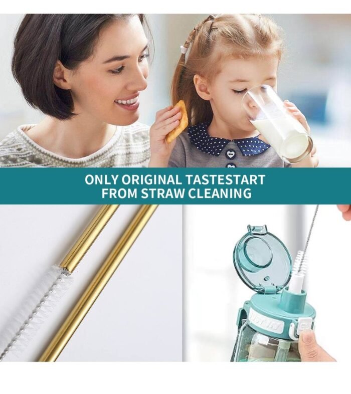 6PC STAINLESS STEEL STRAW WITH STRAW BRUSH DESIGN 2 - Image 4