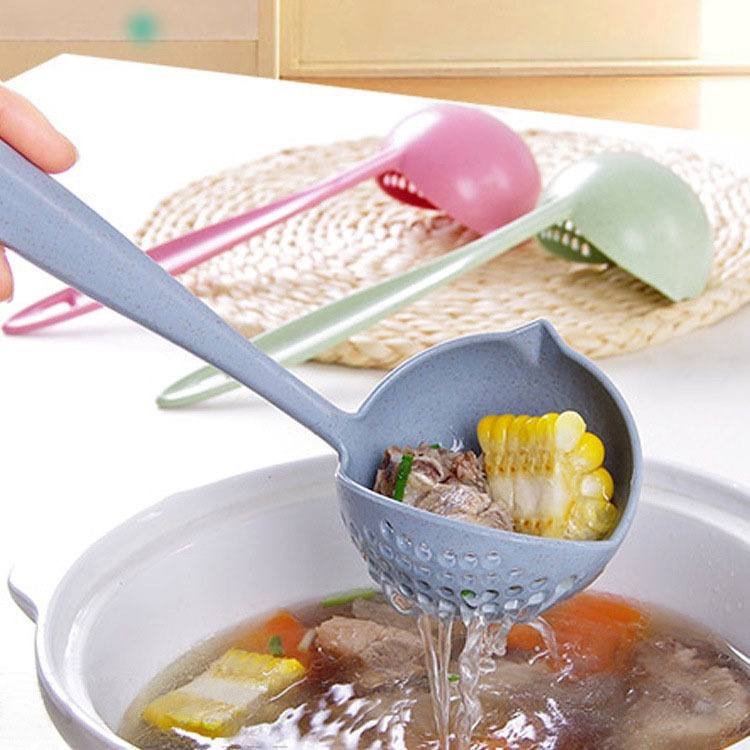 img_1168 2in1 Kitchen Serving Spoon and Drainer/Colander Kitchenware Cooking Tool Multifunctional Gadget Spoons - Image 1