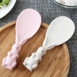 QUALITY CUTE LITTLE RABBIT KITCHEN STAND RICE NONSTICK SPOON 
Perfect for souvenir - Image 4