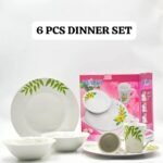 6PC DINNER SET

2 SOUP BOWL
2 FLAT PLATE 
2 CUP