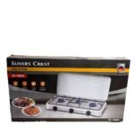 3 FACE QUALITY THICK BODY SLIVER CRIEST GAS COOKER WITH COVER••WHITE - Image 3