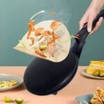 DISNIE REGINA AUTOMATIC ELECTRIC INSTANT HEATING CREPE MAKER,PANCAKE MAKER,SPRING ROLL PASTRY PAN(Comes with flat bowl n whisking iron)