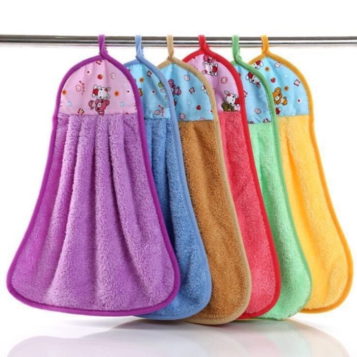 10PC BIG SIZE WATER ABSORBENT WALL HANGING KITCHEN TOWEL/NAPKIN - Image 3