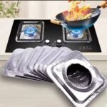 10PCS THICK SQUARE HIGH-TEMPERATURE ALUMINUM FOIL GAS COOKER PROTECTOR