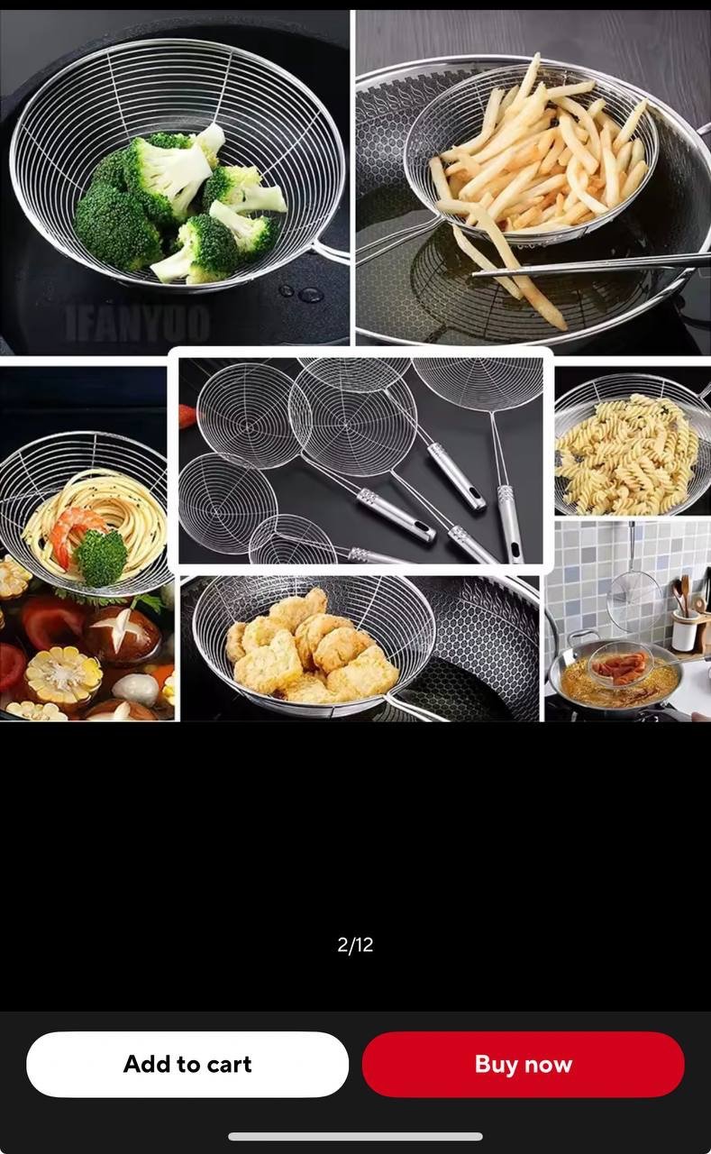 img_2577 (ON SALES) OVAL SKIMMER STAINLESS STEEL FILTER/STRAINER - Image 1