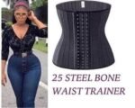 ORIGINAL QUALITY BREATHABLE LATEX HOUR GLASS SHAPE 25 STEEL BONE

The work of 25 steel bone is not only to control and burn tummy fat but also help you Shape your waist line giving you that hour glass shape and perfect figure