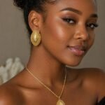 QUALITY NON TARNISH SUNBELLE FASHION EARRING AND PENDANT SET DESIGN 12