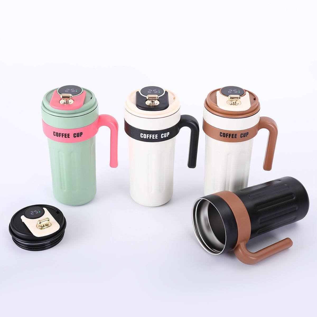 img_0505 (ON SALES) 680ML BIG SIZE TEMPERATURE DISPLAY SMART COFFEE STAINLESS STEEL THERMOS MUG/VACUUM FLASK(For hot or Cold) - Image 1