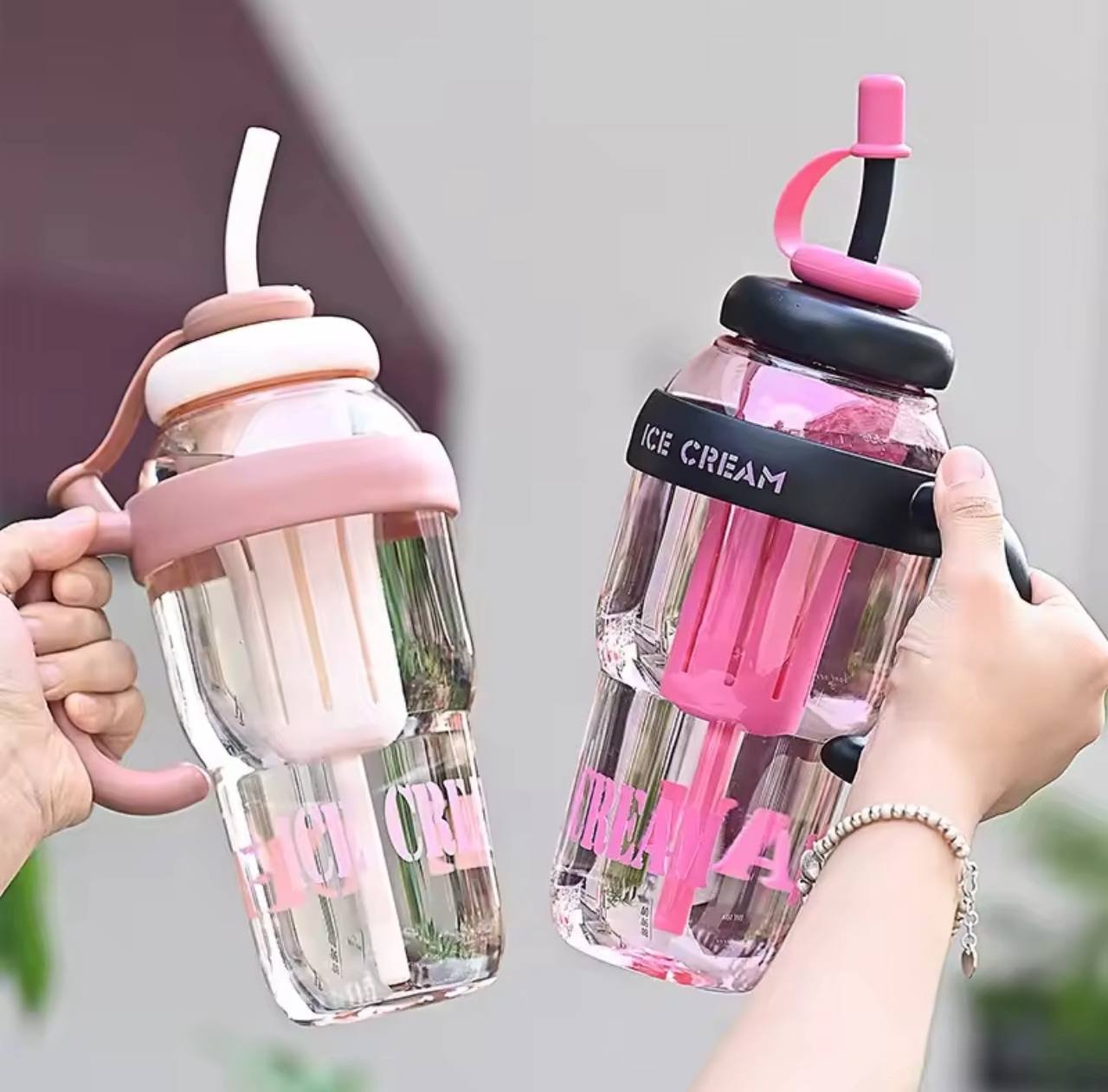 img_0510-2 1300ML ICE CREAM WATER BOTTLE(Random selection) - Image 1