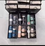 (ON SALES) HIGH QUALITY 3IN1 STAINLESS STEEL VACUUM FLASK 500ML(COMES IN A BEAUTIFUL BLACK BOX)