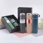 (ON SALES) HIGH QUALITY 3IN1 STAINLESS STEEL VACUUM FLASK 500ML(COMES IN A BEAUTIFUL BLACK BOX) - Image 2