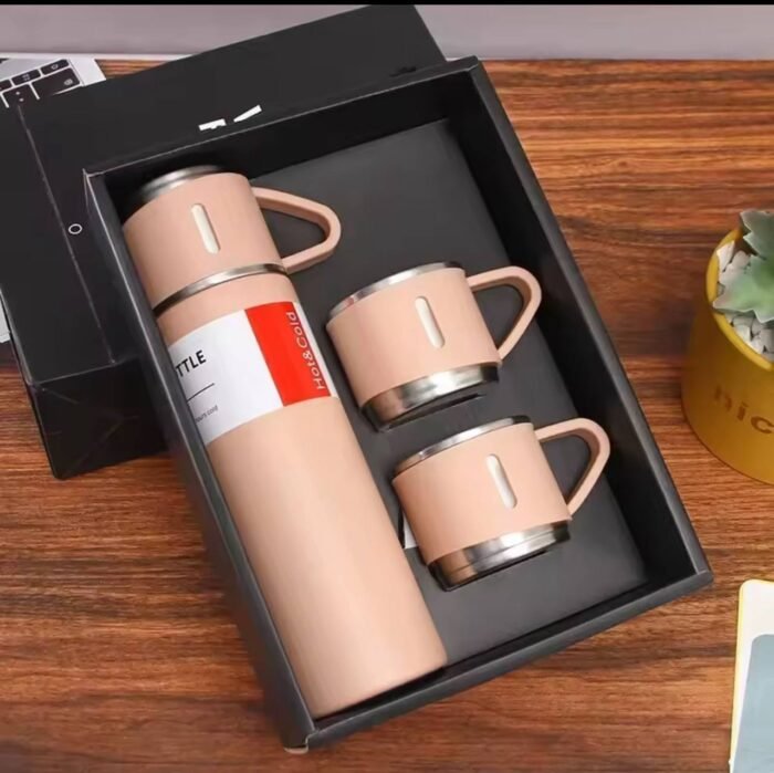 (ON SALES) HIGH QUALITY 3IN1 STAINLESS STEEL VACUUM FLASK 500ML(COMES IN A BEAUTIFUL BLACK BOX) - Image 4
