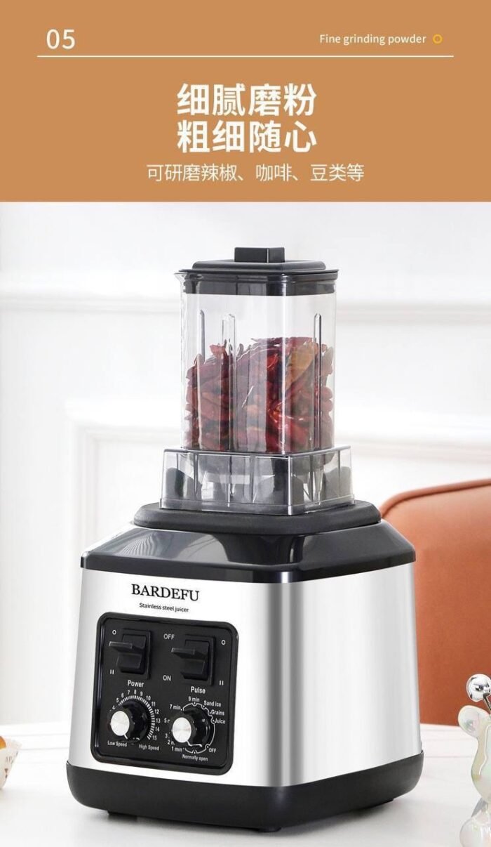 8IN1 MODEL 5082 8IN1 BARDEFU MULTIPURPOSE BLENDER 9525 COPPER MOTOR WITH DIFFERENT FUNCTION AND PROGRAM TIMER

(It stop on it’s own when it gets to the program time) - Image 4