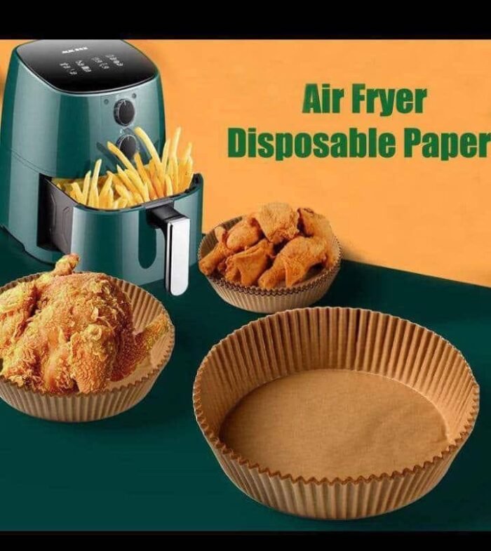 50PC AIR FRYER PARCHMENT PAPER IN CASE(Round and Square shape) - Image 5