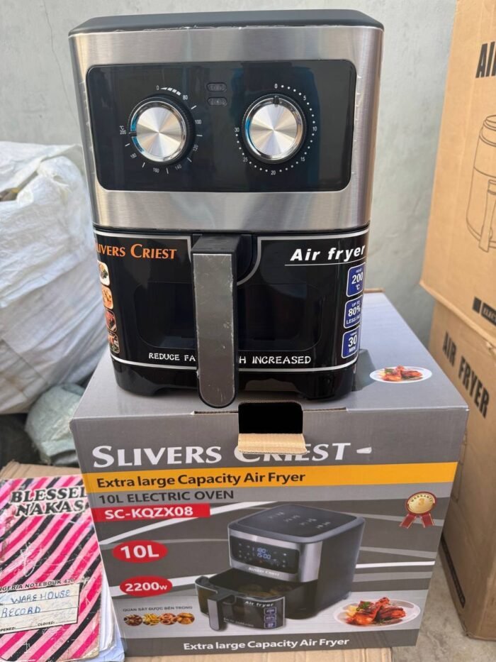 10LTR MANUAL SILVER CRIEST AIR FRYER - Image 2