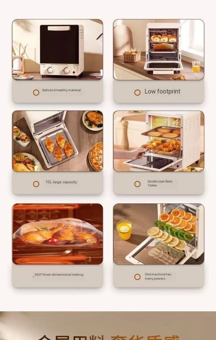 15LTR SILVER CRIEST 3 LAYER MULTIFUNCTIONAL OVEN - Image 2