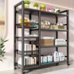 QUALITY STRONG HEAVY DUTY FOLDABLE METAL MULTIPURPOSE STORAGE SHELF AND FRUIT STORAGE RACK - Image 3