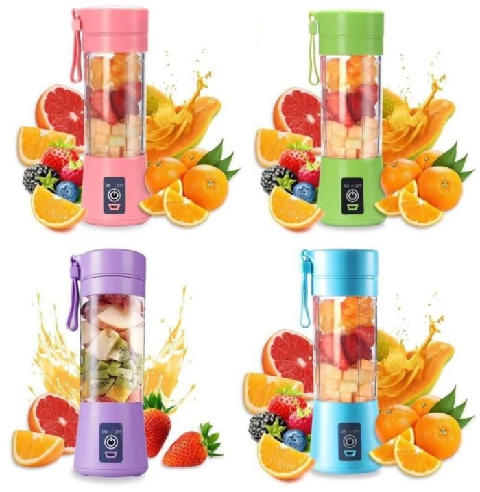QUALITY 6 BLADE 380ML RECHARGEABLE JUICER(CHARGING PORT FOR EMERGENCY CHARGE) - Image 2