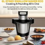 6LTR SYINIX MULTIFUNCTIONAL SWALLOW MAKER ECO(COOKING AND POUNDING) 9000W HEATING,10000W POUNDING POWER CONSUMPTION)