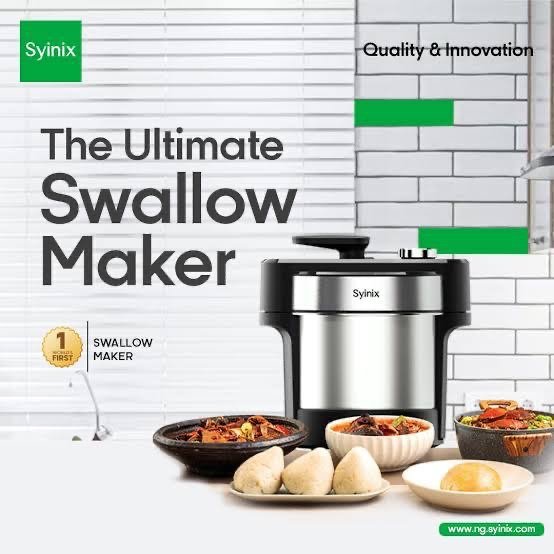 img_0677-2 5LTR FULLY AUTOMATED SYINIX SWALLOW MAKER(COOKING AND POUNDING)Perfect for raw and powder ingredients••FULLY AUTOMATIC - Image 1