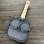 3 HOLES  THICKENED NONSTICK INDUCTION OMELETTE/PANCAKE FRYING PAN - Image 3