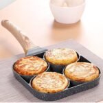 4 HOLES  THICKENED NONSTICK INDUCTION OMELETTE/PANCAKE FRYING PAN - Image 3