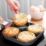 4 HOLES  THICKENED NONSTICK INDUCTION OMELETTE/PANCAKE FRYING PAN