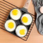 4 HOLES  THICKENED NONSTICK INDUCTION OMELETTE/PANCAKE FRYING PAN - Image 4
