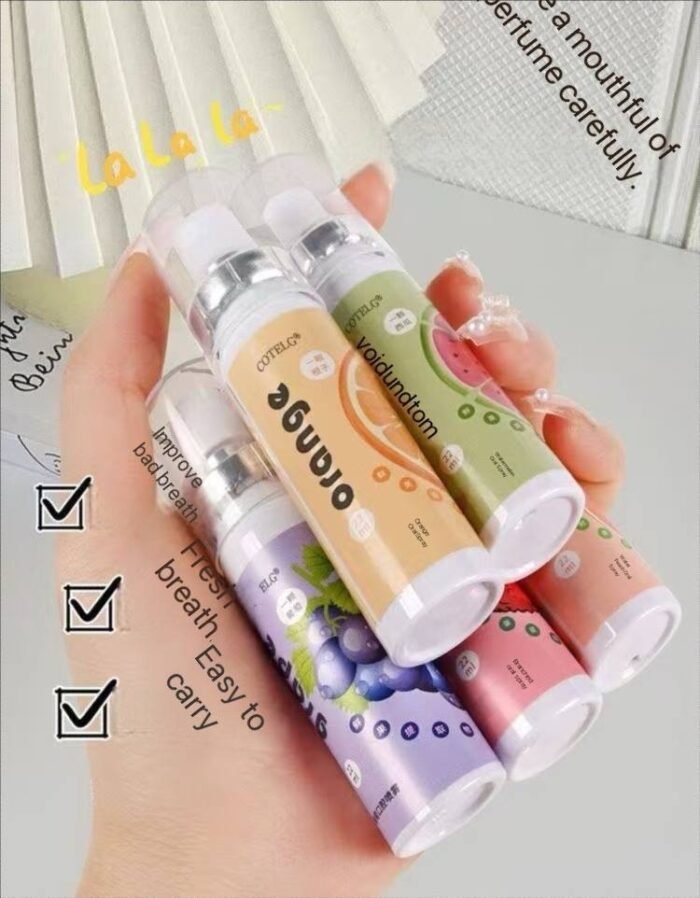 (ON SALES) 22ML BREATH FRESHENER ORAL FRUITY MOUTH SPRAY(PERSISTENT ORAL CARE)

No Flavour selection,Random picking - Image 2