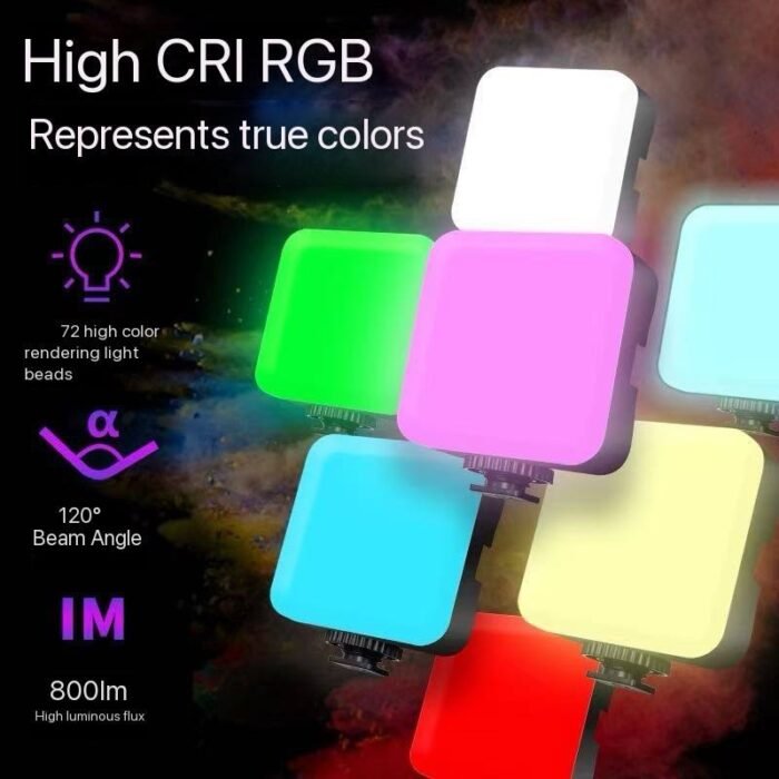 (ON SALES) RGB RECHARGEABLE INFLUENCER CUBE LIGHT 
PORTABLE MULTIFUNCTIONAL CLIP ON LED CUBE LIGHT FOR SELFIE/LIVE,PHONE LAPTOP AND TABLET MEETING - Image 2
