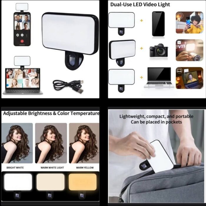 (ON SALES) PORTABLE MULTIFUNCTIONAL  (CLIP-ON LED CUBE LIGHT) FOR SELFIE/LIVE PHONE/LAPTOP & TABLET MEETING (3 light filter:White and warm light)


PRODUCT DESCRIPTION:
• Portable Mini Selfie Fill Light
• 3 Modes Adjustable Brightness Clip On For Live Phone Laptop Tablet Meeting Make Up
• Convenient & Portable - Image 5