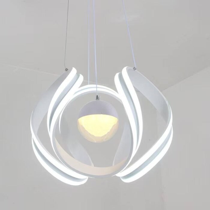 (ON SALES) MODERN MINIMALIST LED PENDANT LUXURY CHANDELIER LIGHT Design 5
Perfect for Living room,Bedroom,Dinning space,Bar 

Display 3 LIGHT MODE - Image 3