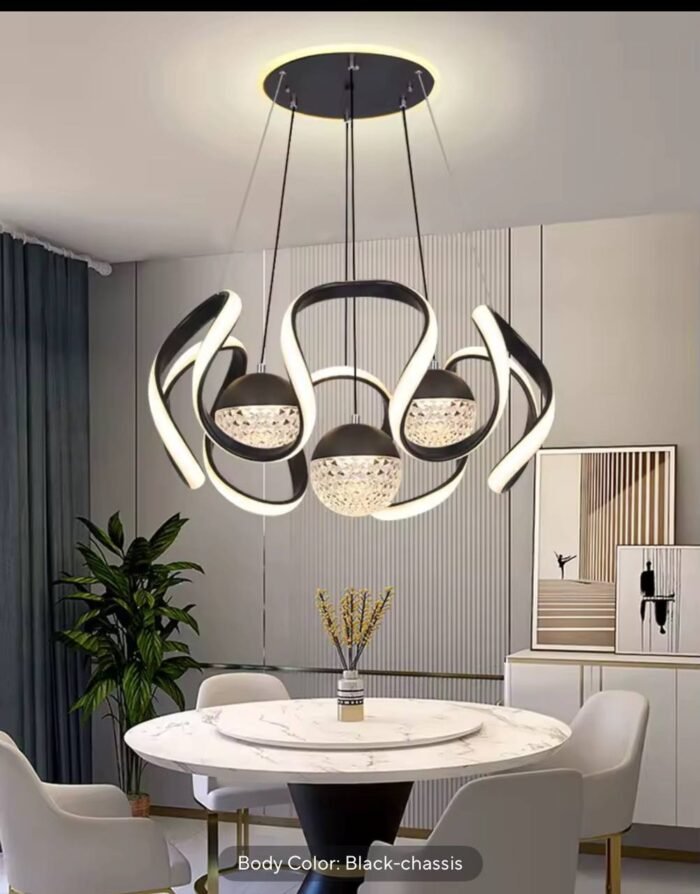 (ON SALES) MODERN MINIMALIST CLASS BALL CHANDELIER Design 3
Perfect for Dinning,Bedroom,Bar,Living room 

Display 3 LIGHT MODE - Image 6