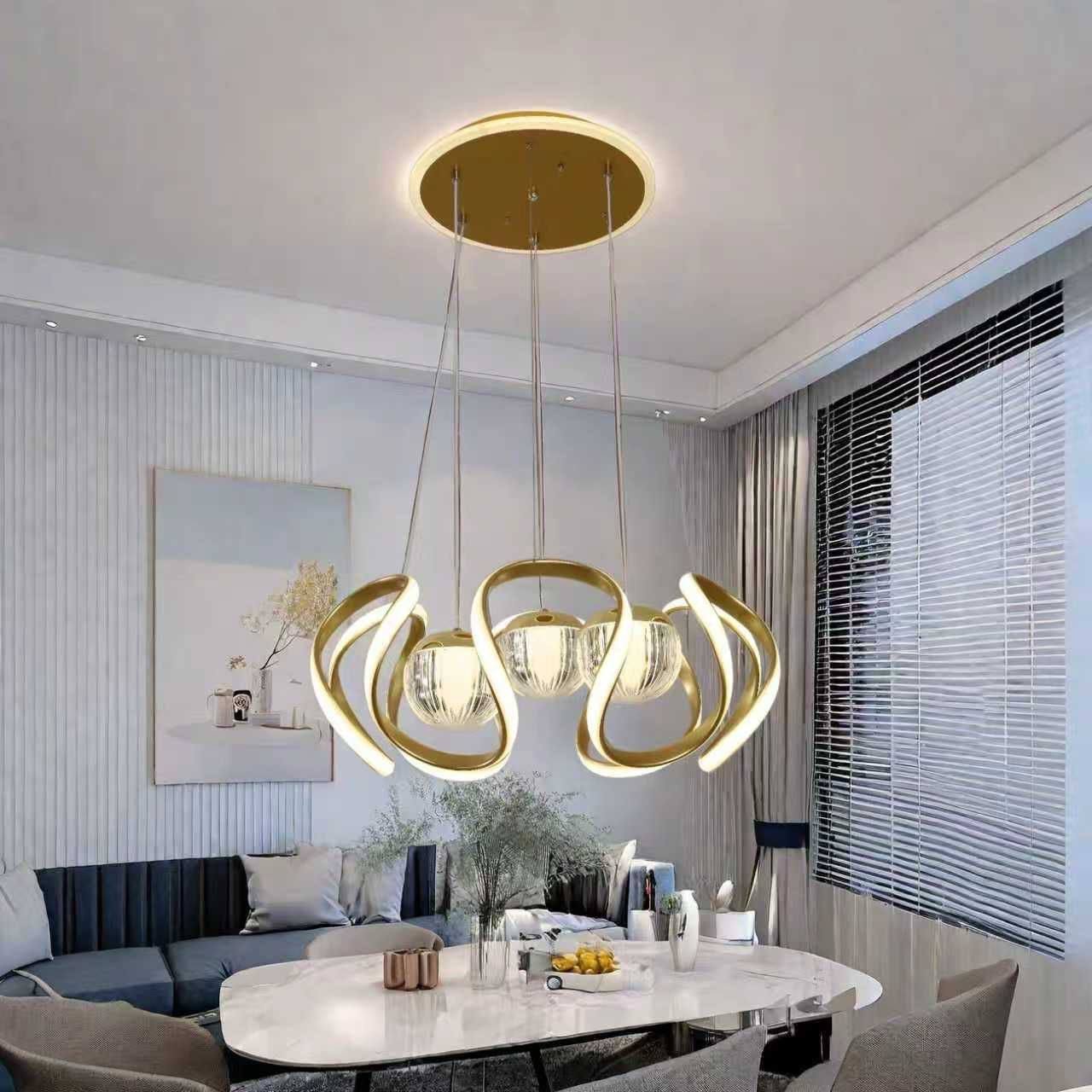img_0881 (ON SALES) MODERN MINIMALIST CLASS BALL CHANDELIER Design 3
Perfect for Dinning,Bedroom,Bar,Living room
Display 3 LIGHT MODE - Image 1