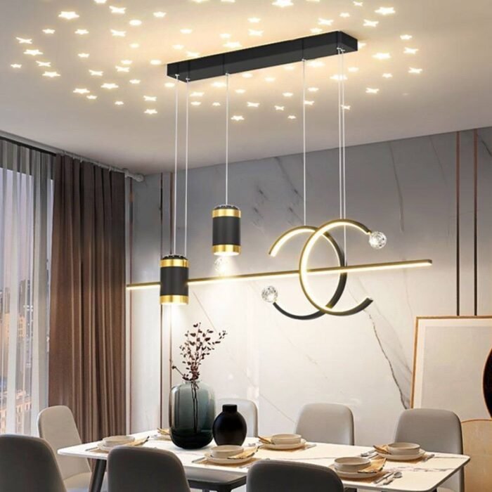 (ON SALES) MODERN NORDIC CHAN’EL LOGO PENDANT LUXURY CREATIVE MINIMALIST DINNING,BAR,KITCHEN CHANDELIER Design 2 

Display 3 LIGHT MODE - Image 2