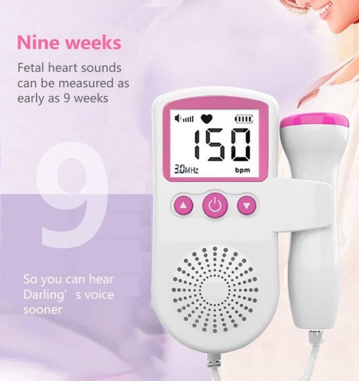 FETAL DOPPLER MACHINE(you can use from 9weeks)Allow you listen to your baby heartbeats - Image 4