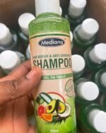 MEDIANA HAIR REPAIR&ANTI DANDRUFF SHAMPOO

-It instantly detangles all hair types.
-It has natural components that are hair boosters.
-It is effectively made to protect your hair (Natural /Synthetic) from damages. - Image 3