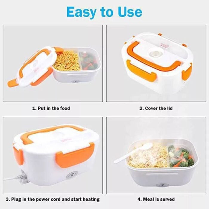 ELECTRIC LUNCH BOX WITH PLASTIC INNER - Image 3