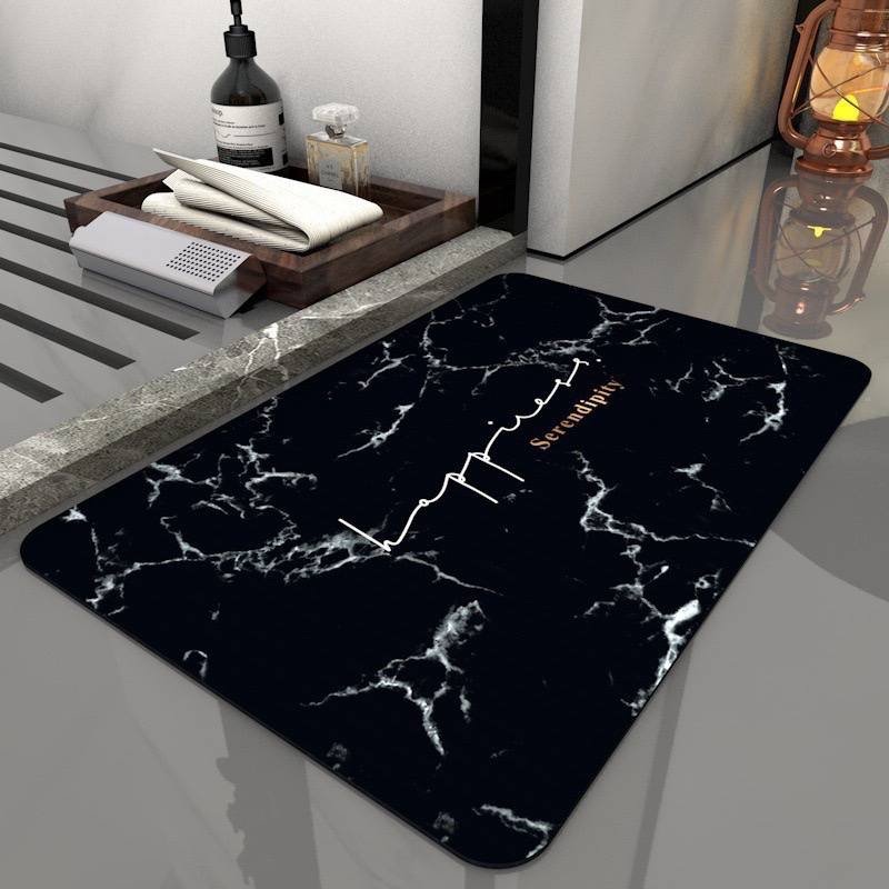 img_1013-3 MARBLE DESIGN SILICON QUICK DRYING/WATER ABSORBENT FOOTMAT DESIGN 3
SIZE 40*60CM - Image 1
